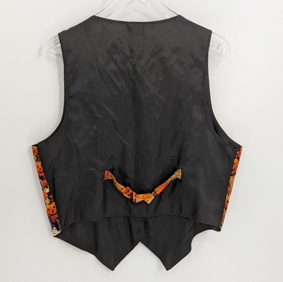 Vintage Halloween Teddy Bears Jack-O-Lantern Vest - Picture 4 of 6